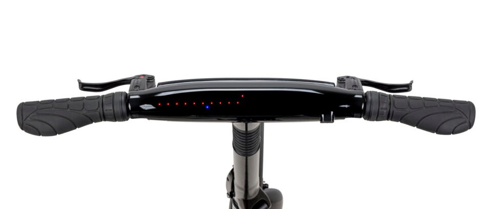 Gocycle G4i LED dashboard from front